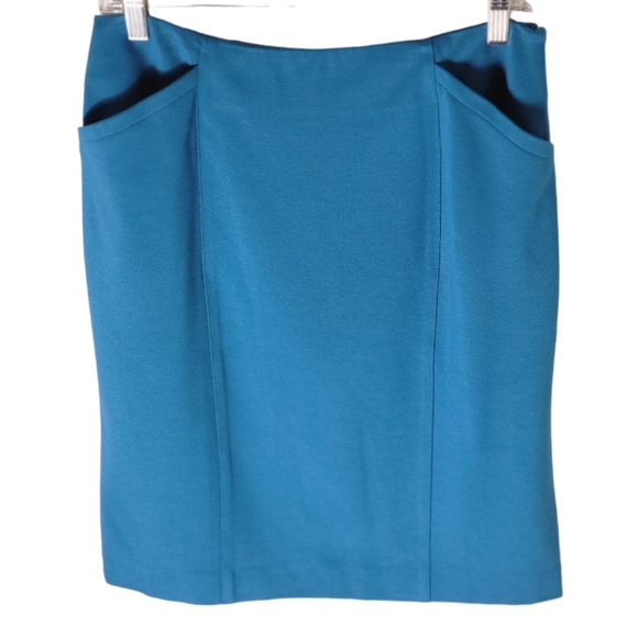 Cabi teal sigourney pencil skirt size 6 - Picture 1 of 6
